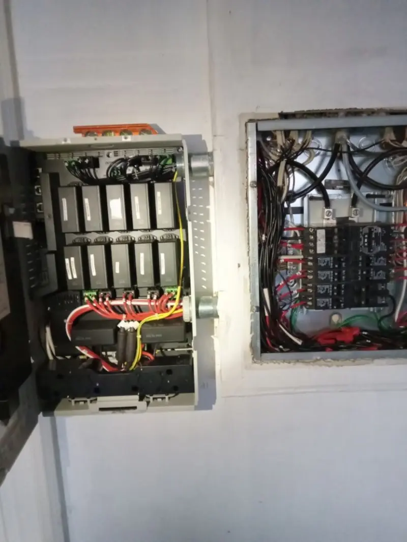 Electrical panel upgrade completed for Security Camera Wiring in Sandy
